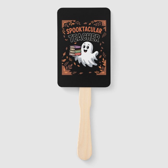 Éventail Spooktacular Teacher Halloween T-shirt (Devant)