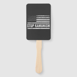Éventail Stop Kamunism Harris Walz 2024 Camarade Kamala