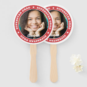 Éventail Superstar Graduation Grad Photo personnalisée mod