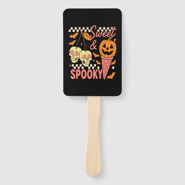 Éventail Sweet and Spooky Cute Halloween (Devant)