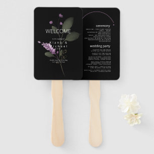 Éventail Sweet Floral Arch Programme de mariage Lilac ID998