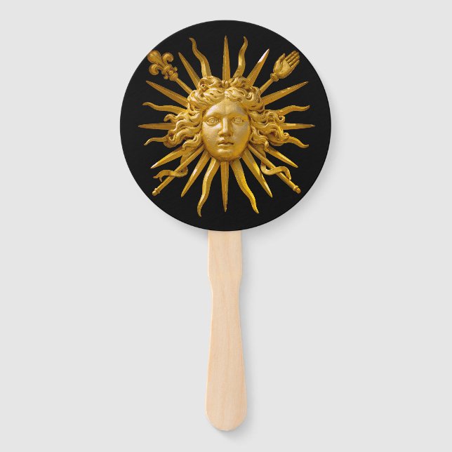 Éventail Symbole de Louis XIV le Roi Soleil (Devant)