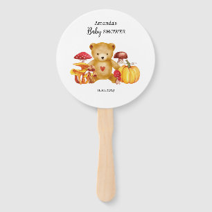 Éventail Teddy Bear et Mushroom Wonderland