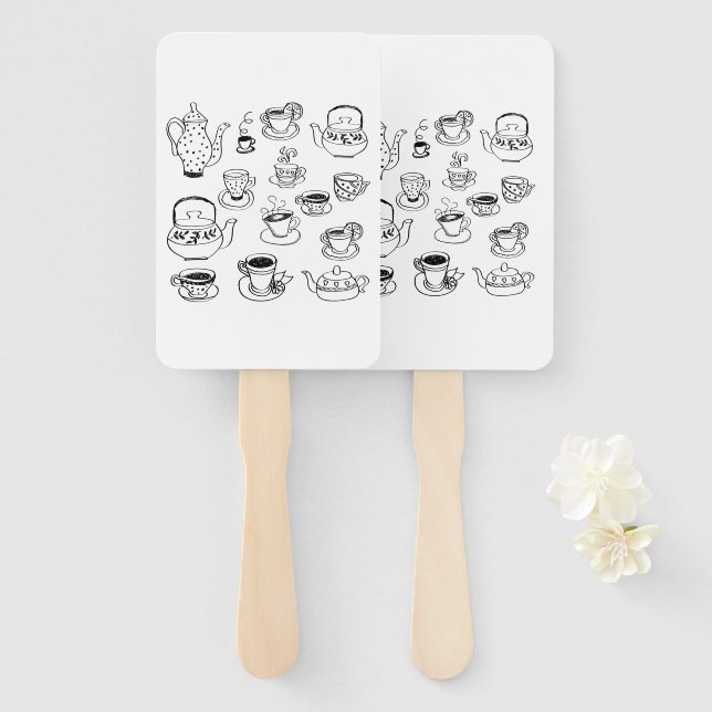 Éventail Thé (Devant et derrière)