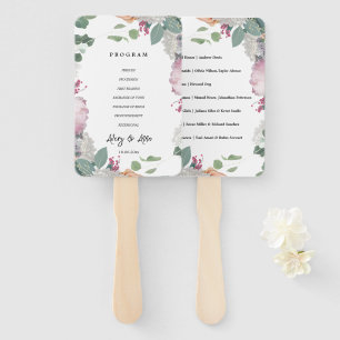 Éventail Thème de mariage floral