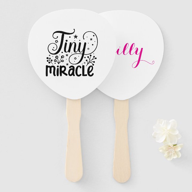 Éventail Tiny Miracle! (Devant et derrière)