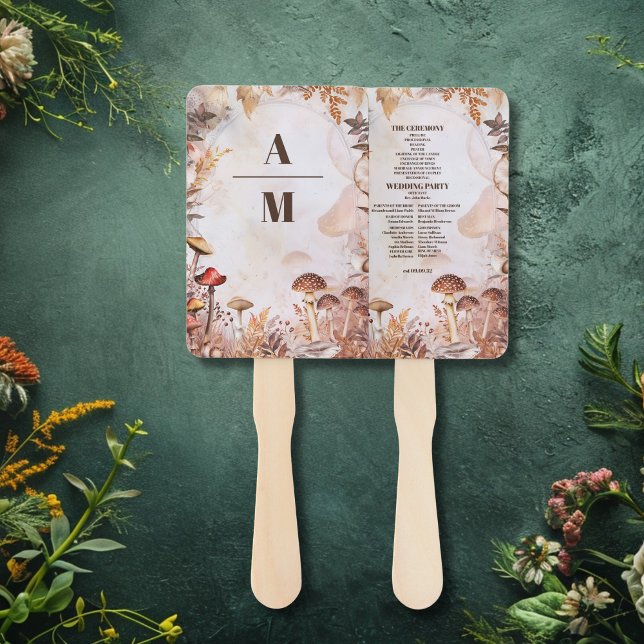 Éventail Toadstool champignon Mariage forestier enchanté (Créateur téléchargé)