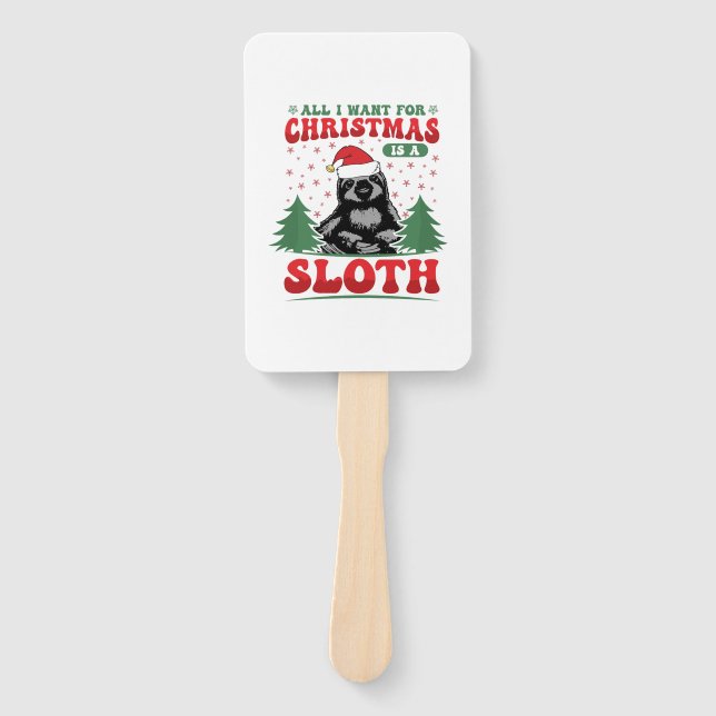 Éventail Tout ce que je veux pour Noël est une sorcière (Devant)