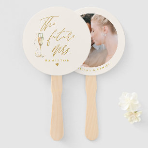 Éventail Typographie de script or moderne