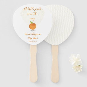 Éventail Une Petite Pêche est en chemin Baby shower