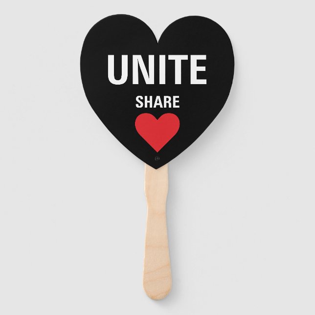 Éventail Unir la démocratie contestation politique (Devant)