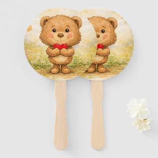Éventail Valentine Bear