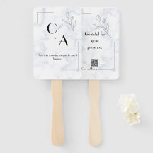 Ventilateur à main marbré élégant pour Fête des ma