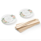 Ventilateur à main Mariage en fleur rose