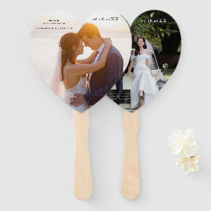Éventail Ventilateur de bienvenue du Mariage PHOTO