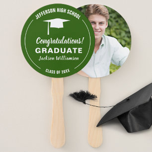 Éventail Ventilateur de diplôme de votre école Couleur Phot