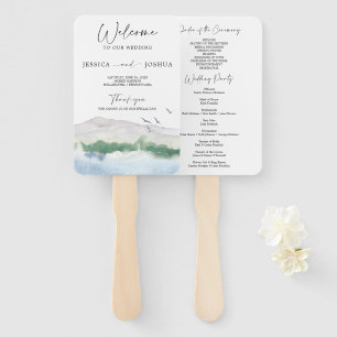 Éventail Ventilateur du programme de mariage de Mountain La