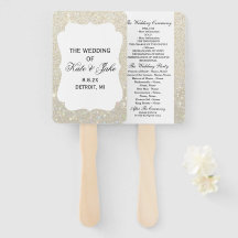 Ventilateur du programme de mariage - Parties scin