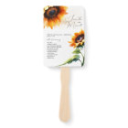 Ventilateur du programme de mariage rustique de to