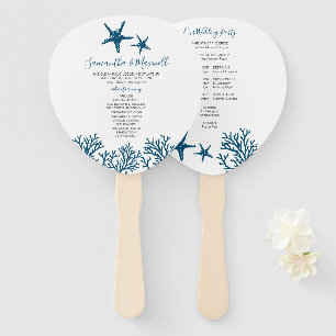 Éventail Ventilateur du programme de mariage Tropical Blue 
