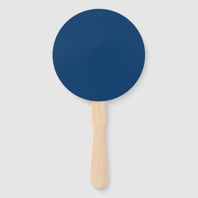 Éventail Ventilateurs à main personnalisés bleus de minuit  (Devant)