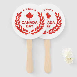 Éventail Ventilateurs à main pour la Fête du Canada