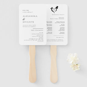 Éventail Ventilateurs du programme de mariage moderne avec 