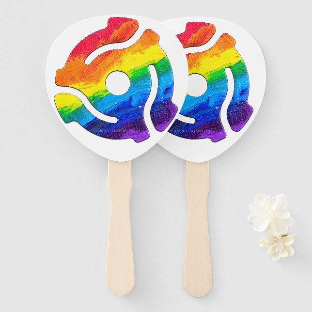 Éventail Vibran de l'adaptateur d'enregistrement SlipperyJo (Devant et derrière)