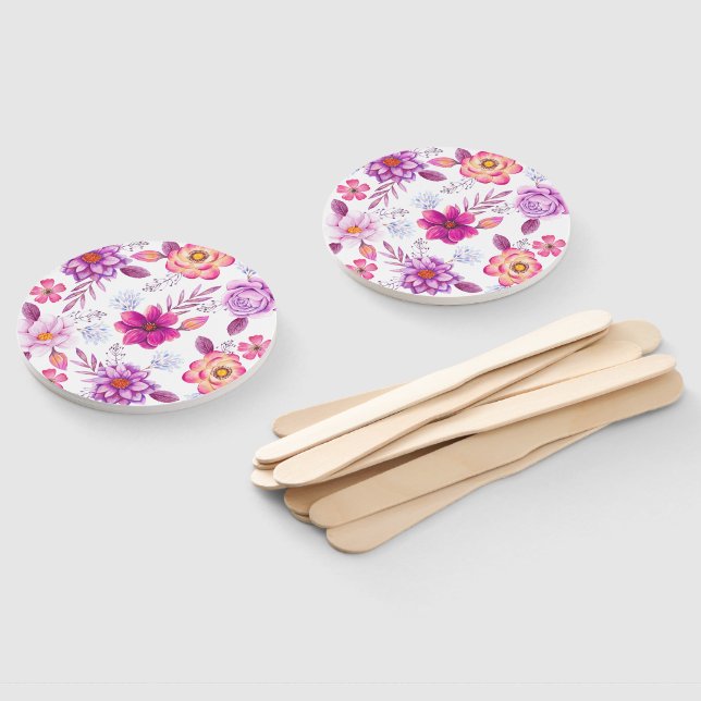 Éventail Violet rose (Non-assemblé)