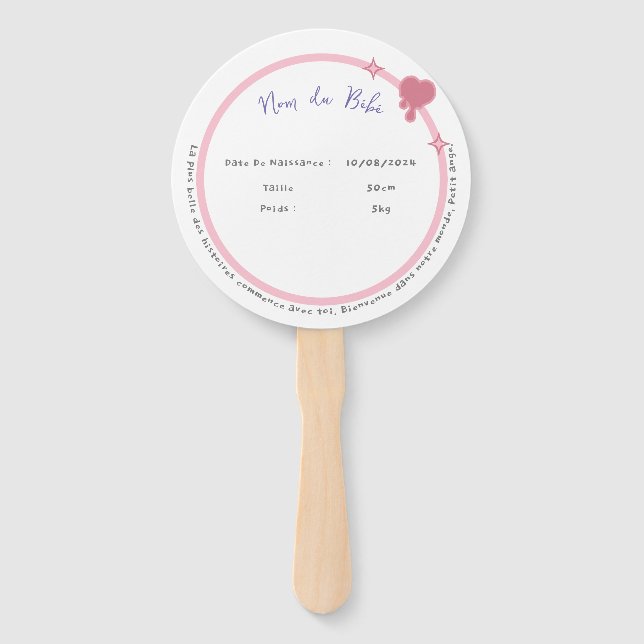 Éventails Cœur (Dos)