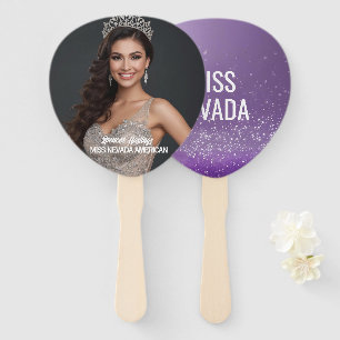 Éventails de fans de concours Violet Glam Public -