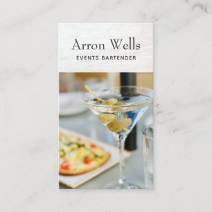 Events Bartender Business Card