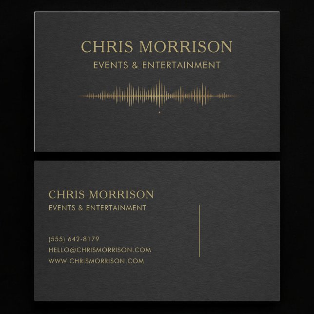 Events & Entertainment Music Business Card (Creator Uploaded)