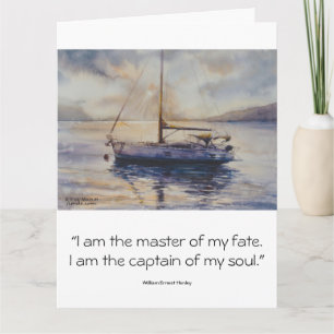EVEpainted sailboat Card
