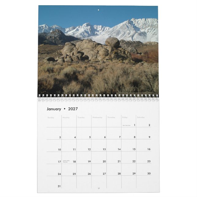 Évêque, calendrier de CA 2010 (Jan 2027)