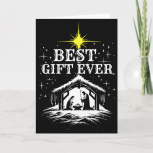 Ever Christmas Cool Jesus Nativity Scene Christian Card