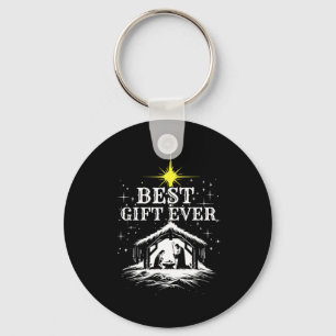 Ever Christmas Cool Jesus Nativity Scene Christian Keychain