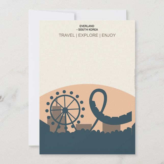 Ever land South Korea Invitation (Front)