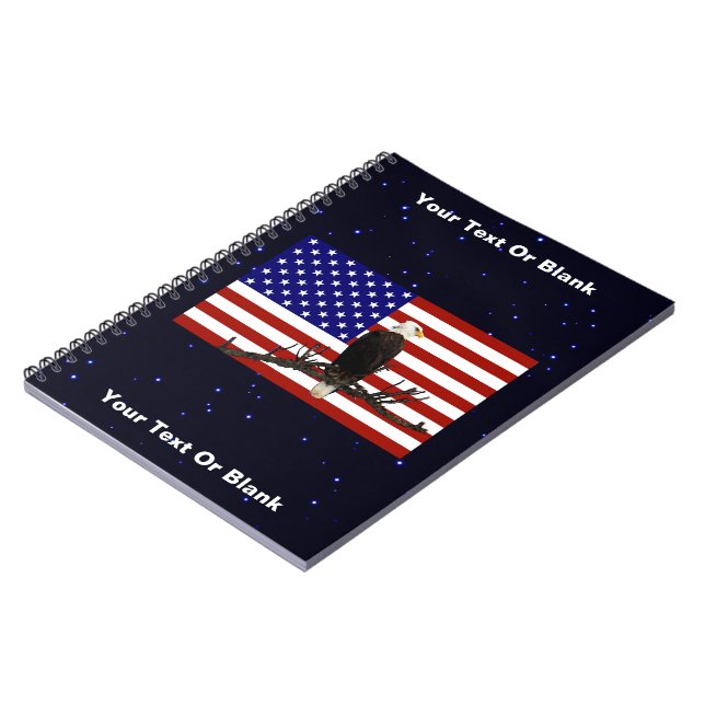 Ever Vigilant Bald Eagle Notebook (Left Side)