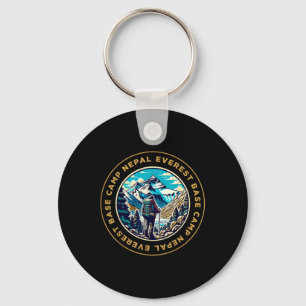 Everest Base Camp Nepal Mountain Everest View Hiki Keychain