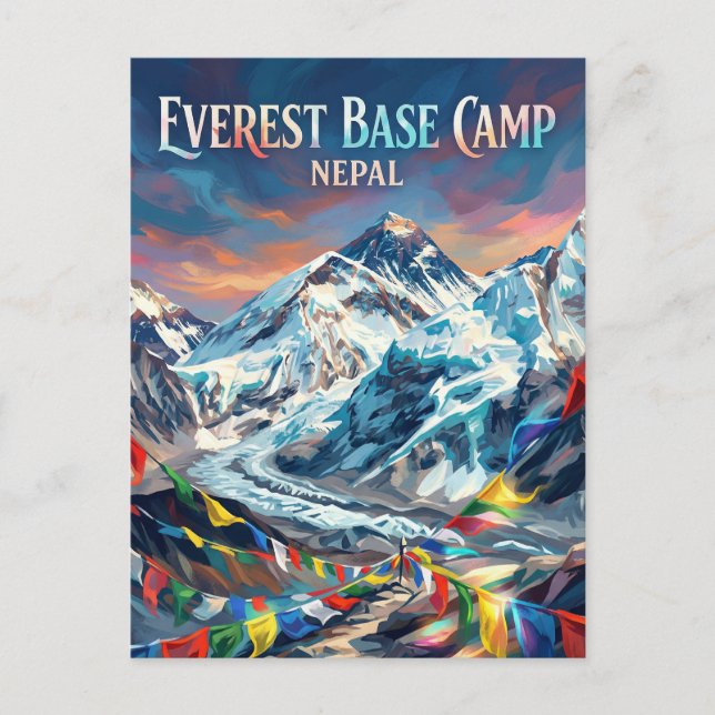 Everest Base Camp Nepal Postcard (Front)