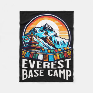 Everest Base Camp Prayer Flags Nepali Himalayan Hi Fleece Blanket