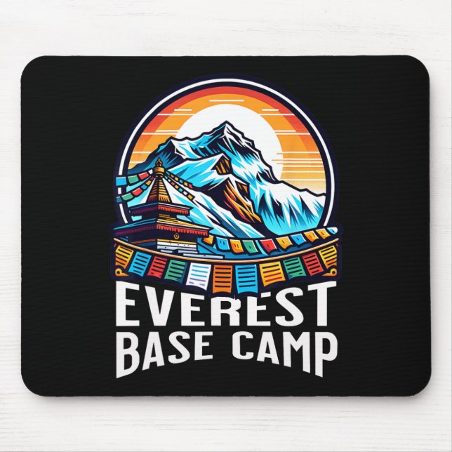 Everest Base Camp Prayer Flags Nepali Himalayan Hi Mouse Pad (Front)