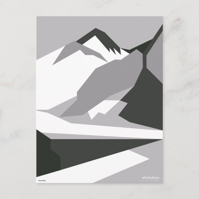 Everest Black - Art Gallery Selection Postcard (Front)