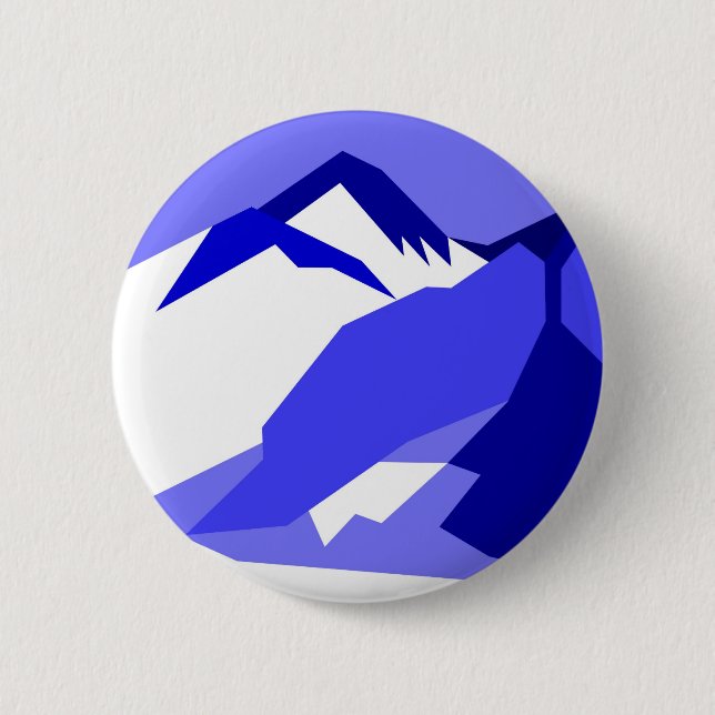 Everest - blue 2 inch round button (Front)