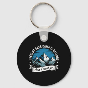 Everest Byse Camp, Outdoor Snow Mountain Adventure Keychain