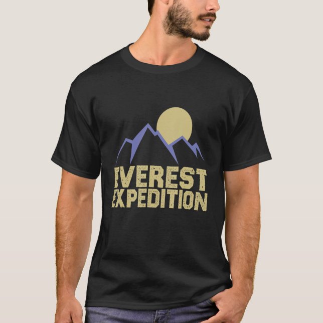 Everest Expeditions Mountain Exploration Adventure T-Shirt (Front)