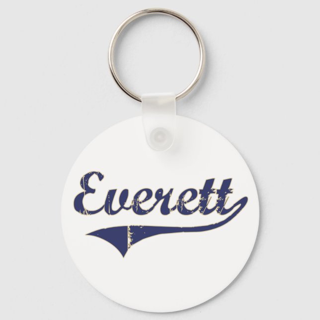 Everett Washington Classic Design Keychain (Front)