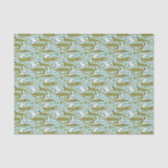 everglades alligators tissue paper (Front)