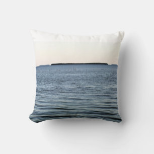 Everglades Blue Water Horizon Calm Throw Pillow